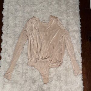 Stylish Cream Women's Body Suit